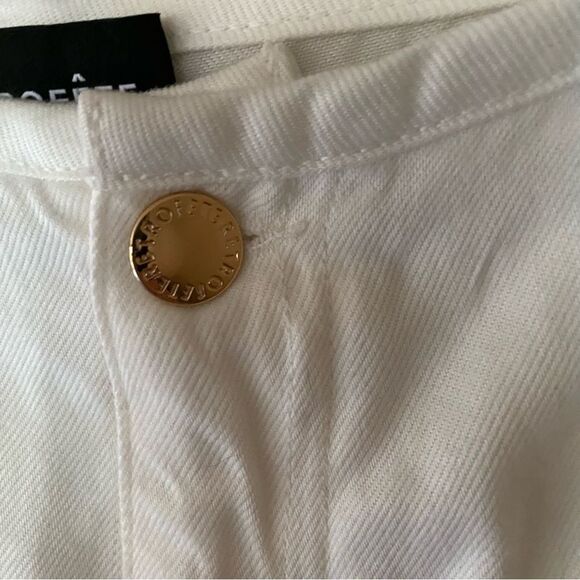 NWT Retrofete Kelani Jeans pants white cargos loose fit low rise SER.O.YA Sz 30 - Picture 14 of 16